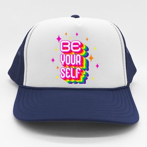 Be Yourself Pride Month Celebration Trucker Hat