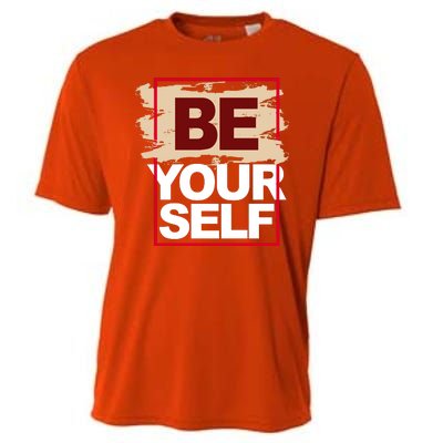 Be Yourself Positive Quote Cooling Performance Crew T-Shirt