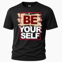 Be Yourself Positive Quote Cooling Performance Crew T-Shirt