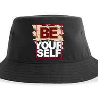 Be Yourself Positive Quote Sustainable Bucket Hat