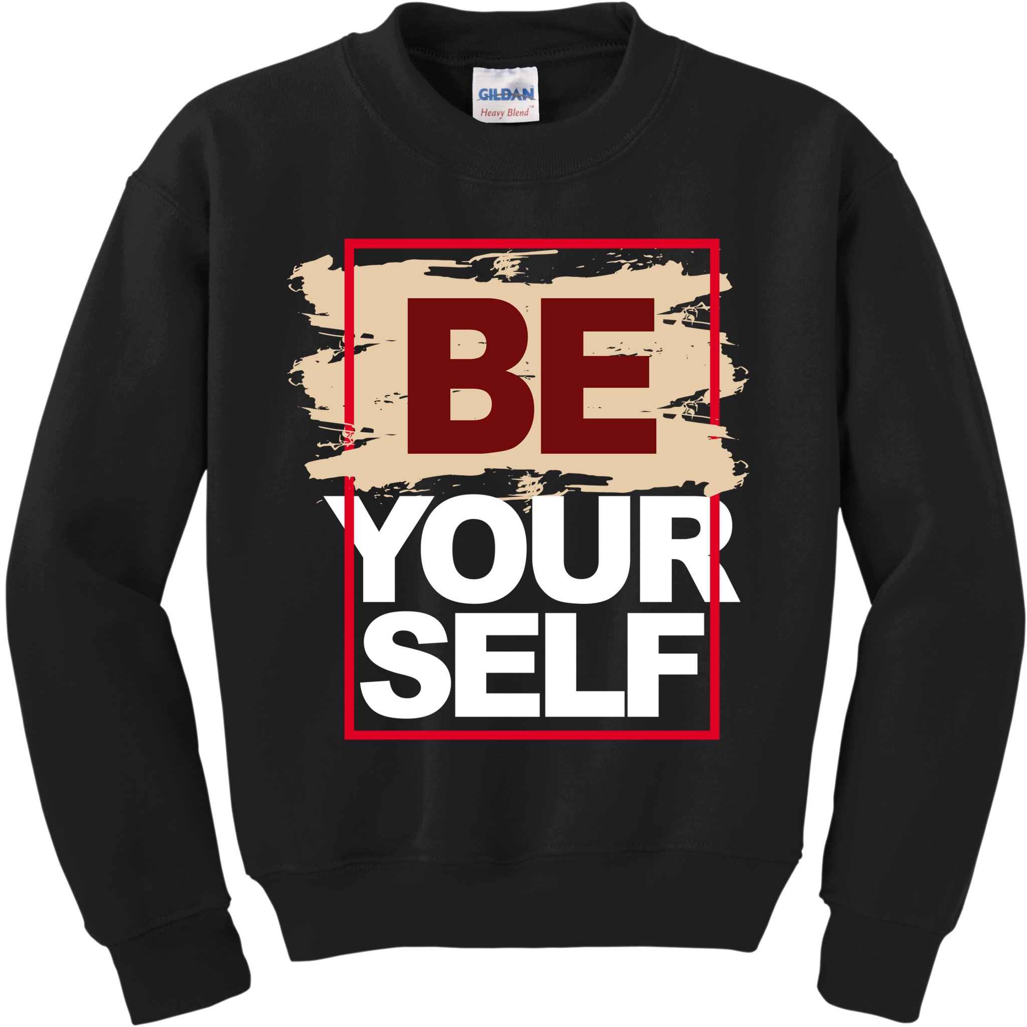 Be Yourself Positive Quote Kids Sweatshirt