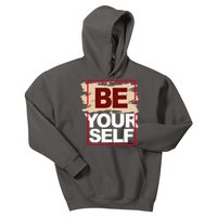 Be Yourself Positive Quote Kids Hoodie