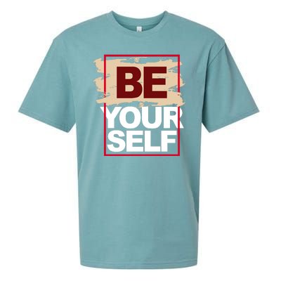 Be Yourself Positive Quote Sueded Cloud Jersey T-Shirt