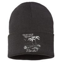 Bury Your Regrets Florida Summer Retro Sustainable Knit Beanie