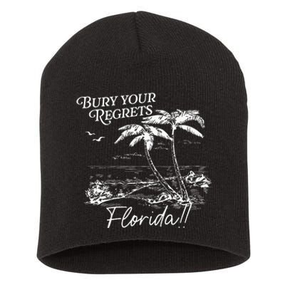 Bury Your Regrets Florida Summer Retro Short Acrylic Beanie