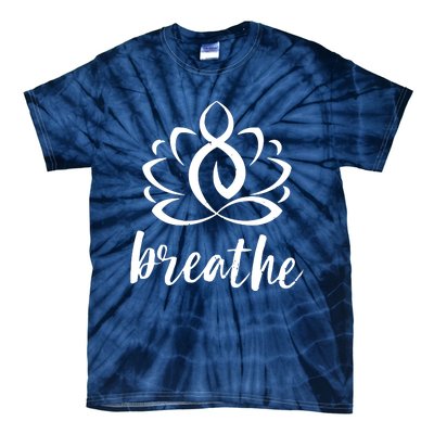 Breathe Yoga Relaxation Lotus Flower Inspiration Tie-Dye T-Shirt