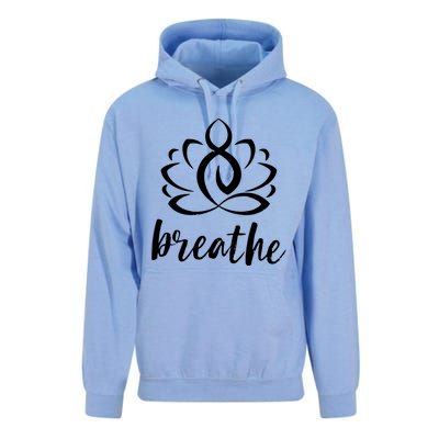 Breathe Yoga Relaxation Lotus Flower Inspiration Unisex Surf Hoodie