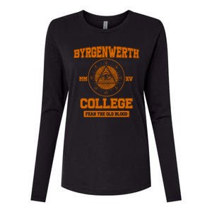 Byrgenwerth College Fear The Old Blood Womens Cotton Relaxed Long Sleeve T-Shirt