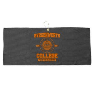 Byrgenwerth College Fear The Old Blood Large Microfiber Waffle Golf Towel