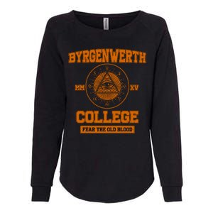 Byrgenwerth College Fear The Old Blood Womens California Wash Sweatshirt