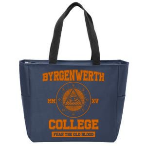 Byrgenwerth College Fear The Old Blood Zip Tote Bag