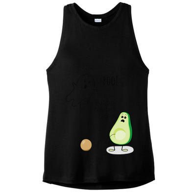 Boo You Scared The Pit Out Of Me Funny Ghost Avocado Gift Ladies PosiCharge Tri-Blend Wicking Tank