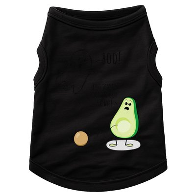 Boo You Scared The Pit Out Of Me Funny Ghost Avocado Gift Doggie Tank