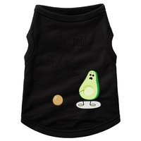 Boo You Scared The Pit Out Of Me Funny Ghost Avocado Gift Doggie Tank