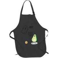 Boo You Scared The Pit Out Of Me Funny Ghost Avocado Gift Apron