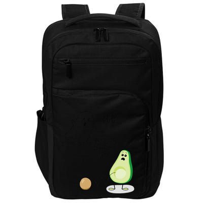 Boo You Scared The Pit Out Of Me Funny Ghost Avocado Gift Impact Tech Backpack