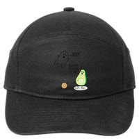 Boo You Scared The Pit Out Of Me Funny Ghost Avocado Gift 7-Panel Snapback Hat