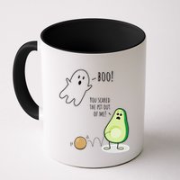 Boo You Scared The Pit Out Of Me Funny Ghost Avocado Gift Mug