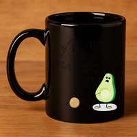 Boo You Scared The Pit Out Of Me Funny Ghost Avocado Gift 11oz C Handle Ceramic Mug