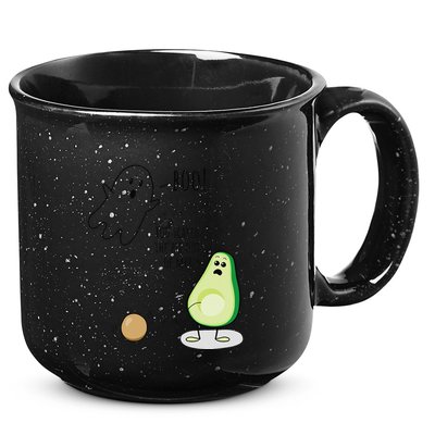 Boo You Scared The Pit Out Of Me Funny Ghost Avocado Gift 15oz Campfire Ceramic Mug
