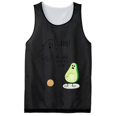 Boo You Scared The Pit Out Of Me Funny Ghost Avocado Gift Mesh Reversible Basketball Jersey Tank