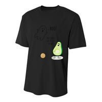 Boo You Scared The Pit Out Of Me Funny Ghost Avocado Gift Youth Performance Sprint T-Shirt