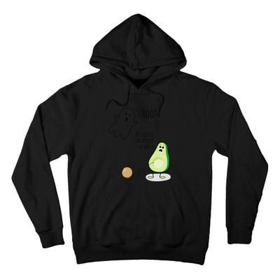 Boo You Scared The Pit Out Of Me Funny Ghost Avocado Gift Tall Hoodie
