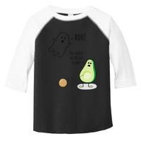 Boo You Scared The Pit Out Of Me Funny Ghost Avocado Gift Toddler Fine Jersey T-Shirt