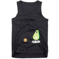 Boo You Scared The Pit Out Of Me Funny Ghost Avocado Gift Tank Top