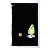 Boo You Scared The Pit Out Of Me Funny Ghost Avocado Gift Golf Towel