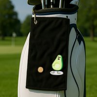 Boo You Scared The Pit Out Of Me Funny Ghost Avocado Gift Golf Towel
