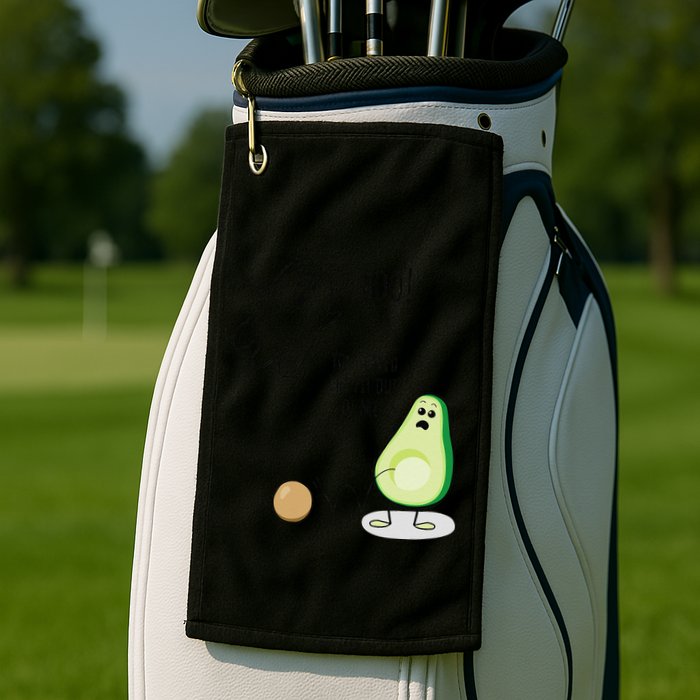 Boo You Scared The Pit Out Of Me Funny Ghost Avocado Gift Golf Towel