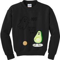 Boo You Scared The Pit Out Of Me Funny Ghost Avocado Gift Kids Sweatshirt