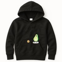 Boo You Scared The Pit Out Of Me Funny Ghost Avocado Gift Kids Hoodie