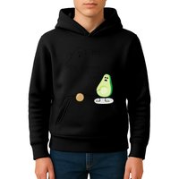 Boo You Scared The Pit Out Of Me Funny Ghost Avocado Gift Kids Hoodie