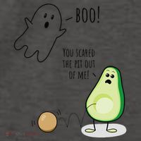 Boo You Scared The Pit Out Of Me Funny Ghost Avocado Gift Vector Backpack