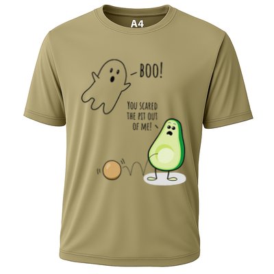 Boo You Scared The Pit Out Of Me Funny Ghost Avocado Gift Performance Shirt