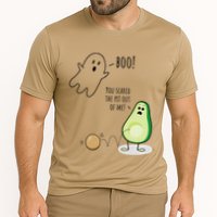 Boo You Scared The Pit Out Of Me Funny Ghost Avocado Gift Performance Shirt