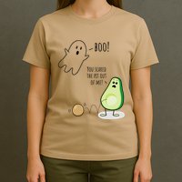 Boo You Scared The Pit Out Of Me Funny Ghost Avocado Gift T-Shirt