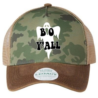 Boo Yall Spooky Ghost Halloween Legacy Tie Dye Trucker Hat