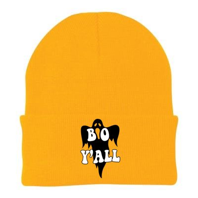 Boo Yall Spooky Ghost Halloween Knit Cap Winter Beanie