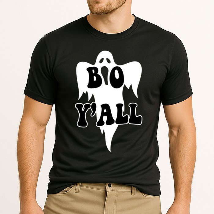 Boo Yall Spooky Ghost Halloween Cooling Performance Crew T-Shirt