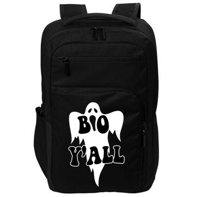 Boo Yall Spooky Ghost Halloween Impact Tech Backpack