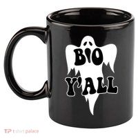 Boo Yall Spooky Ghost Halloween 11oz C Handle Ceramic Mug