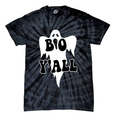 Boo Yall Spooky Ghost Halloween Tie-Dye T-Shirt