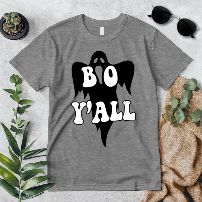 Boo Yall Spooky Ghost Halloween Premium T-Shirt