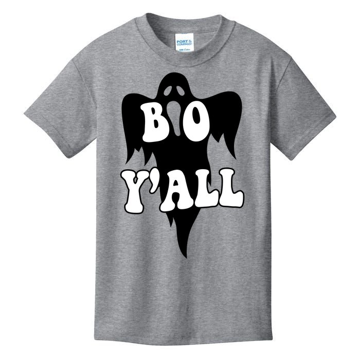 Boo Yall Spooky Ghost Halloween Kids T-Shirt