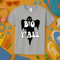 Boo Yall Spooky Ghost Halloween Kids T-Shirt