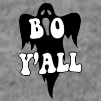 Boo Yall Spooky Ghost Halloween Kids T-Shirt