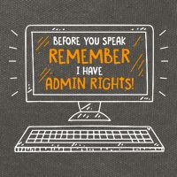 Before You Speak Remember I Have Admin Rights Cotton Canvas Backpack